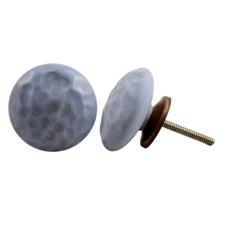 Slate Blue Flat Drawer Knob